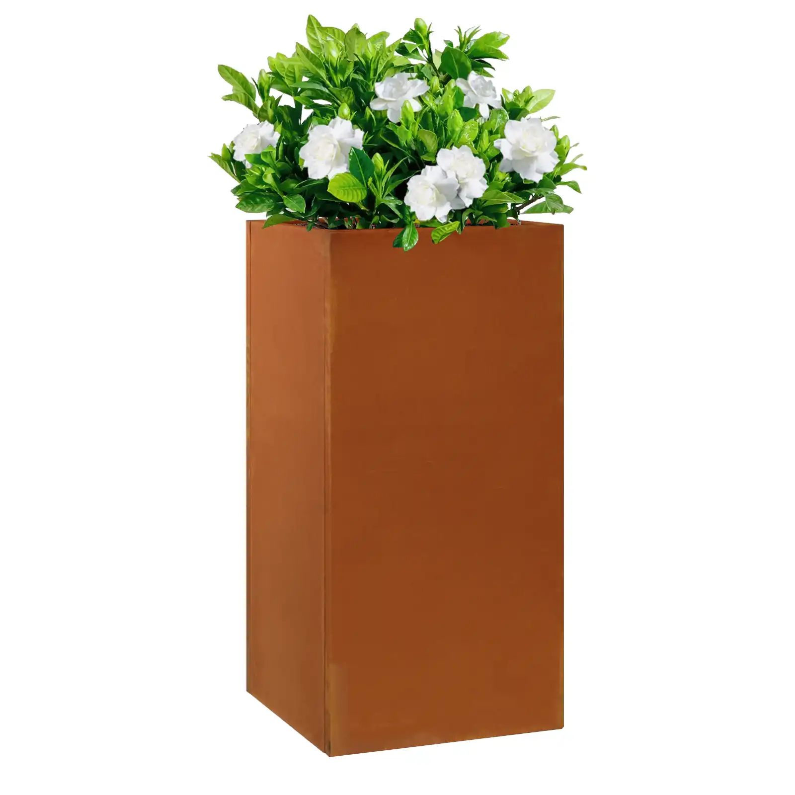 Corten Steel Metallic Heavy Planter for Outdoor Plants Metal Planter Spliced Flower Planter with Partitions for Outside,Indoor,Garden