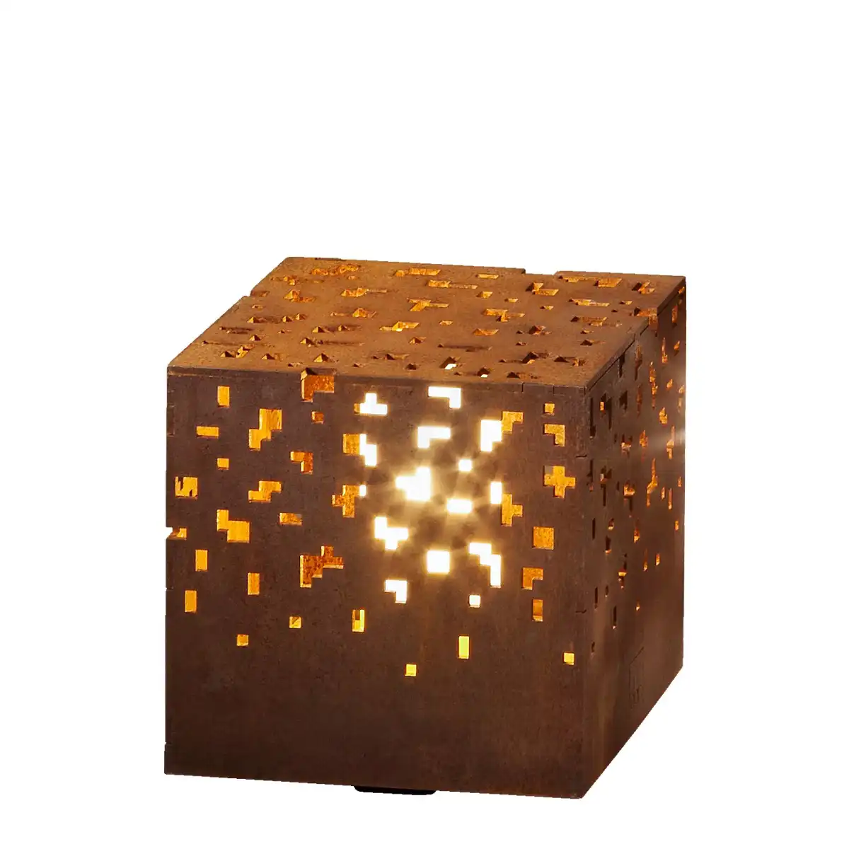 (Tetris pattern) Corten steel square garden light，suitable for garden, deck, lawn, park and other outdoor space